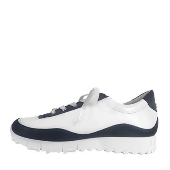 Jimmy Choo Monza Olel 028 Navy Mix Sneakers - Picture 3 of 8